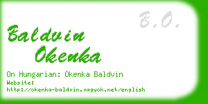 baldvin okenka business card